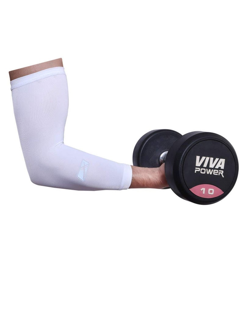 Vector X CSA-002-B Compression Arm Sleeves - White, S - Image 2